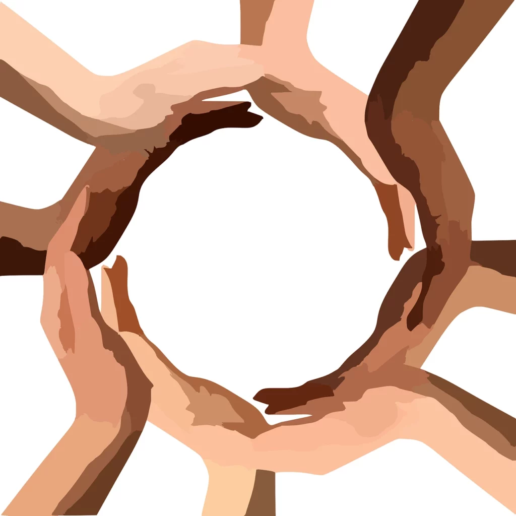 Cultura Connector non-profit organization hands circle